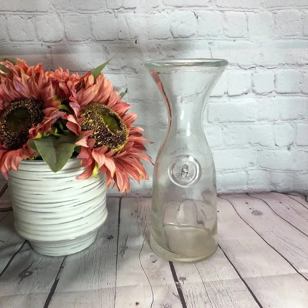 vintage glass carafe ROMA 1 liter